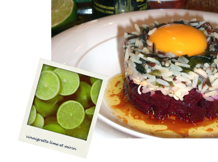 Le bibimbap coréen et sa sauce vinaigrette au nuoc mam, mirin et citron vert