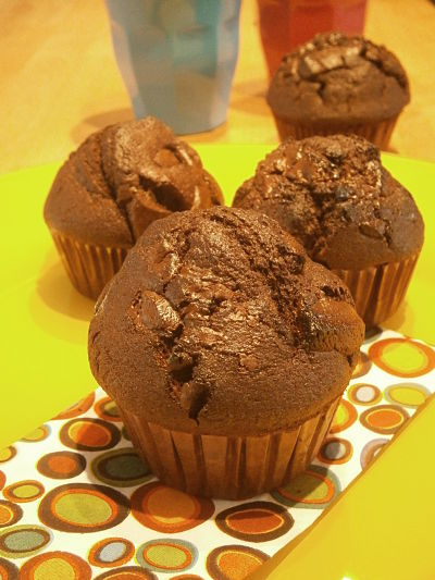 muffins double chocolat