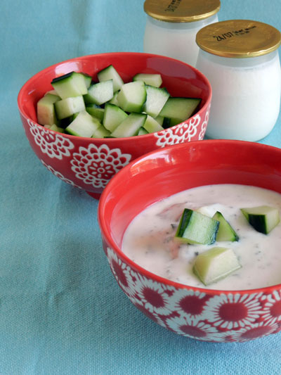 recette facile concombre yaourt
