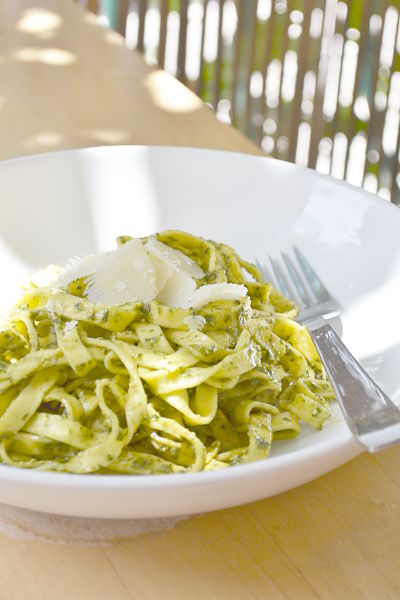 recette facile rapide pesto basilic pates italie huile olive