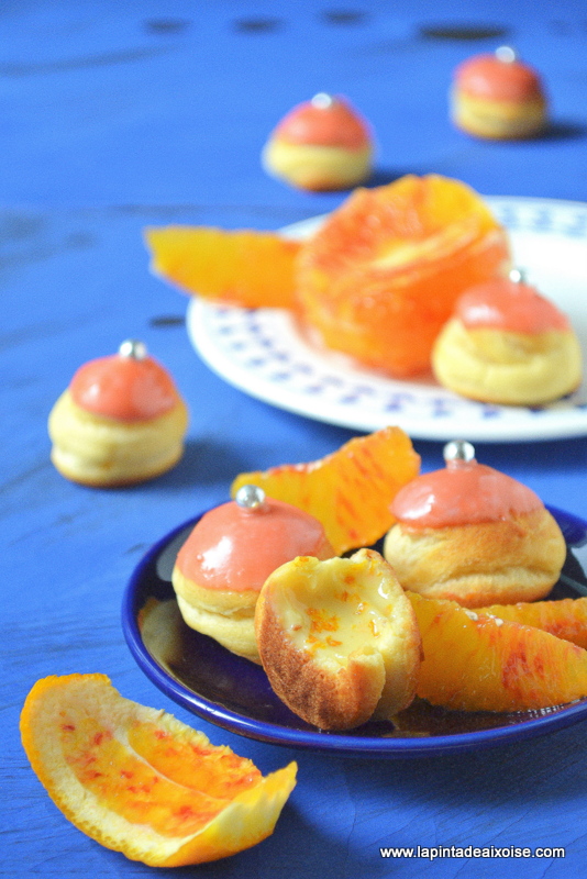 recette facile rapide chou creme orange sanguine citron vert fondant la pintade aixoise