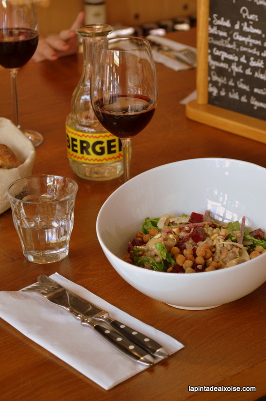 les evades aix en provence restaurant salade pois chiche sarrazin